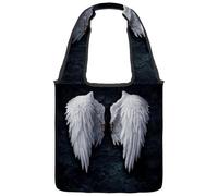 lcndlsoe Canvas Tote Bag, Broken Angel Wings Women's Shoulder Handbag for Work Shopping Gym