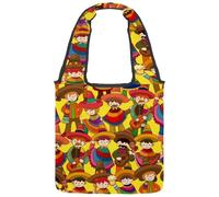 lcndlsoe Canvas Tote Bag, Cartoon Mexican People Women's Shoulder Handbag for Work Shopping Gym