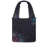 lcndlsoe Canvas Tote Bag, Colorful Chalk Drawing Flowers Women's Shoulder Handbag for Work Shopping Gym