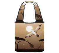lcndlsoe Canvas Tote Bag, Flying Buzzard Women's Shoulder Handbag for Work Shopping Gym