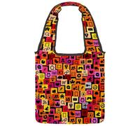 lcndlsoe Canvas Tote Bag, Social Media Icons Women's Shoulder Handbag for Work Shopping Gym