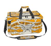 lcndlsoe Large Sports Gym Bag, 30L Duffel Bag for Travel, Workout, Fitness & Sport - African Tribal Beautiful Woman Deer Pattern