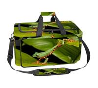lcndlsoe Large Sports Gym Bag, 30L Duffel Bag for Travel, Workout, Fitness & Sport - Animal Nature Forest Frog