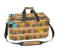 lcndlsoe Large Sports Gym Bag, 30L Duffel Bag for Travel, Workout, Fitness & Sport - Book Shelves