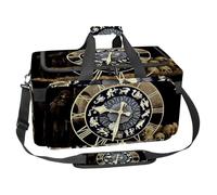 lcndlsoe Large Sports Gym Bag, 30L Duffel Bag for Travel, Workout, Fitness & Sport - Clock Time Fate