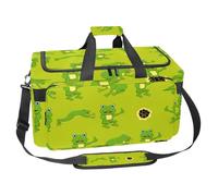 lcndlsoe Large Sports Gym Bag, 30L Duffel Bag for Travel, Workout, Fitness & Sport - Cute Frog Cartoon Pattern
