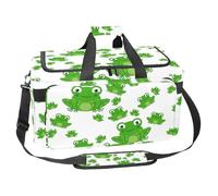 lcndlsoe Large Sports Gym Bag, 30L Duffel Bag for Travel, Workout, Fitness & Sport - Cute Frog Pattern