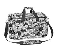 lcndlsoe Large Sports Gym Bag, 30L Duffel Bag for Travel, Workout, Fitness & Sport - Drawing Sketch Pencil Outline
