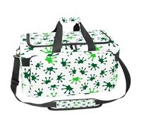lcndlsoe Large Sports Gym Bag, 30L Duffel Bag for Travel, Workout, Fitness & Sport - Frog Footprint Paw Pattern