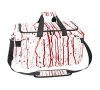 lcndlsoe Large Sports Gym Bag, 30L Duffel Bag for Travel, Workout, Fitness & Sport - Halloween Blood Splash (2)