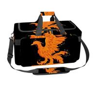 lcndlsoe Large Sports Gym Bag, 30L Duffel Bag for Travel, Workout, Fitness & Sport - Hand Drawn Beautiful Phoenix Bird