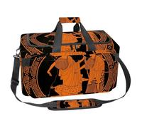 lcndlsoe Large Sports Gym Bag, 30L Duffel Bag for Travel, Workout, Fitness & Sport - Man with a Bow Mythological plot of Apollo and Artemis Greek Painting