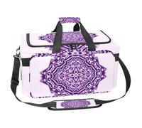 lcndlsoe Large Sports Gym Bag, 30L Duffel Bag for Travel, Workout, Fitness & Sport - Mandala Purple Mandalas