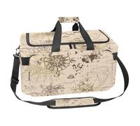 lcndlsoe Large Sports Gym Bag, 30L Duffel Bag for Travel, Workout, Fitness & Sport - Old Map Sailing