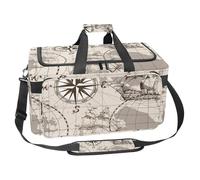 lcndlsoe Large Sports Gym Bag, 30L Duffel Bag for Travel, Workout, Fitness & Sport - Sailing Map