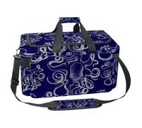 lcndlsoe Large Sports Gym Bag, 30L Duffel Bag for Travel, Workout, Fitness & Sport - Scary Octopus Pattern