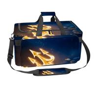 lcndlsoe Large Sports Gym Bag, 30L Duffel Bag for Travel, Workout, Fitness & Sport - Sea Fire Trident