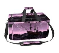 lcndlsoe Large Sports Gym Bag, 30L Duffel Bag for Travel, Workout, Fitness & Sport - Ship Sailing Vessel Old Pirate Ship