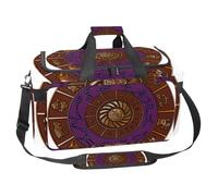 lcndlsoe Large Sports Gym Bag, 30L Duffel Bag for Travel, Workout, Fitness & Sport - Zodiak Zodiac Sign Metallizer