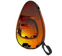 lcndlsoe Ping Pong Paddle Bag, African Nature Concept Table Tennis Racket Cover Case