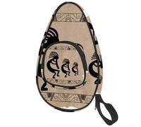 lcndlsoe Ping Pong Paddle Bag, American Indian Ancient Belief Art Table Tennis Racket Cover Case