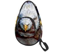 lcndlsoe Ping Pong Paddle Bag, Angry North American Bald Bird Table Tennis Racket Cover Case