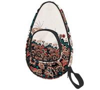 lcndlsoe Ping Pong Paddle Bag, Arabic Style Arabesque Pattern Table Tennis Racket Cover Case