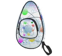 lcndlsoe Ping Pong Paddle Bag, Atomic Elements Periodic Table Chemistry Design Table Tennis Racket Cover Case