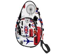 lcndlsoe Ping Pong Paddle Bag, Awesome London UK Flag Paris Table Tennis Racket Cover Case