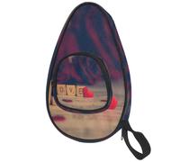 lcndlsoe Ping Pong Paddle Bag, Awesome Red Love Heart Table Tennis Racket Cover Case