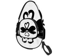 lcndlsoe Ping Pong Paddle Bag, Black Swan Table Tennis Racket Cover Case