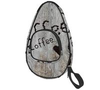 lcndlsoe Ping Pong Paddle Bag, Coffee Love Heart Table Tennis Racket Cover Case