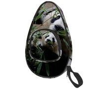 lcndlsoe Ping Pong Paddle Bag, Cute Panda Eat Bamboo Table Tennis Racket Cover Case