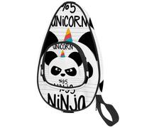 lcndlsoe Ping Pong Paddle Bag, Cute Panda Unicorn Pattern Table Tennis Racket Cover Case