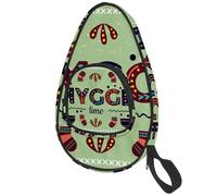 lcndlsoe Ping Pong Paddle Bag, Hygge Time Green Table Tennis Racket Cover Case