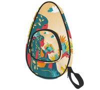 lcndlsoe Ping Pong Paddle Bag, Lady Heart Shaped Globe Table Tennis Racket Cover Case