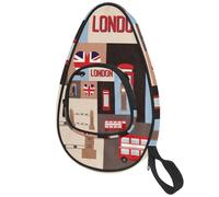 lcndlsoe Ping Pong Paddle Bag, London Big Ben Love Bridge Table Tennis Racket Cover Case