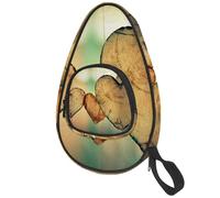 lcndlsoe Ping Pong Paddle Bag, Love Heart Leaf Table Tennis Racket Cover Case