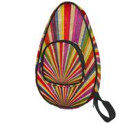 lcndlsoe Ping Pong Paddle Bag, Multicolor Sunbeams Grudge Background Table Tennis Racket Cover Case