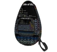 lcndlsoe Ping Pong Paddle Bag, Periodic Table of Elements Table Tennis Racket Cover Case