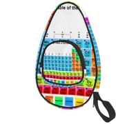 lcndlsoe Ping Pong Paddle Bag, Periodic Table of The Elements Table Tennis Racket Cover Case
