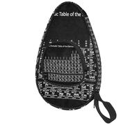 lcndlsoe Ping Pong Paddle Bag, Periodic Table of The Elements Table Tennis Racket Cover Case