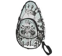 lcndlsoe Ping Pong Paddle Bag, Skull Guitar Crown Sing Table Tennis Racket Cover Case