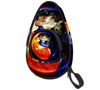 lcndlsoe Ping Pong Paddle Bag, Tai Chi Sun Earth Balanced Painting Table Tennis Racket Cover Case