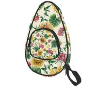 lcndlsoe Ping Pong Paddle Bag, Watercolor Rustic Sunflower Table Tennis Racket Cover Case