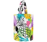 lcndlsoe Women's Bucket Handbag, Cartoon Mermaids Wheel Shells Anchor Fish Pattern Canvas Tote Bag Purses Trendy Shoulder Bag