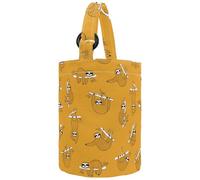 lcndlsoe Women's Bucket Handbag, Cartoon Mermaids Wheel Shells Anchor Fish Pattern Canvas Tote Bag Purses Trendy Shoulder Bag