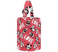lcndlsoe Women's Bucket Handbag, Cartoon Mermaids Wheel Shells Anchor Fish Pattern Canvas Tote Bag Purses Trendy Shoulder Bag