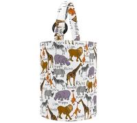 lcndlsoe Women's Bucket Handbag, Cartoon Mermaids Wheel Shells Anchor Fish Pattern Canvas Tote Bag Purses Trendy Shoulder Bag