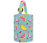 lcndlsoe Women's Bucket Handbag, Cartoon Mermaids Wheel Shells Anchor Fish Pattern Canvas Tote Bag Purses Trendy Shoulder Bag